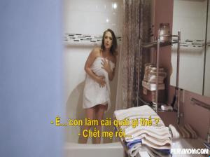 Echando un vistazo al baño de la madrastra y el final